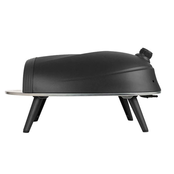 DeliVita Diavolo Gas Fired Pizza Oven Set - Black
