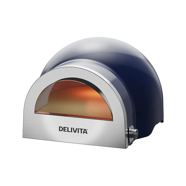 DeliVita Dual Fuel Wood & Gas Fired Oven - Royal Blue
