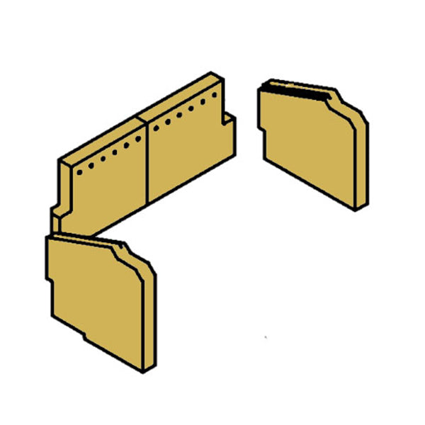 011/BU029S - Charnwood Skye 5 Firebrick Set