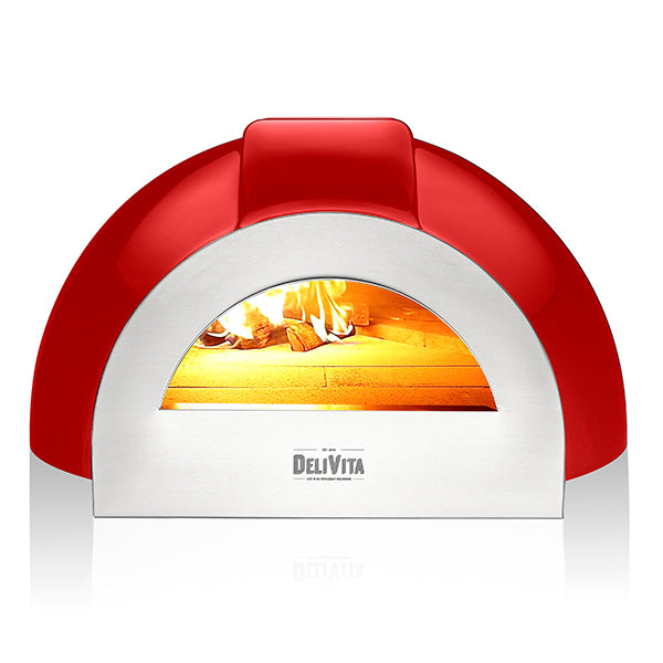 DeliVita Pro Dual Fuel Oven - Chilli Red - Stove Supermarket