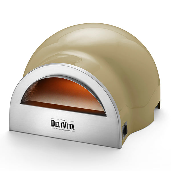 DeliVita Eco Wood & Gas Fired Oven - Olive Green - Stove Supermarket