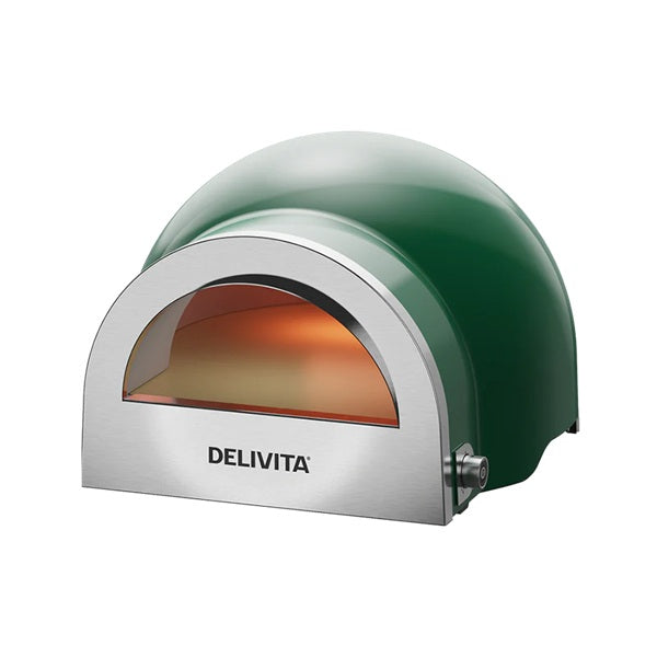 DeliVita Dual Fuel Wood & Gas Fired Oven - British Racing Green