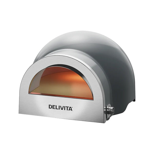 DeliVita Dual Fuel Wood & Gas Fired Oven - Hale Grey