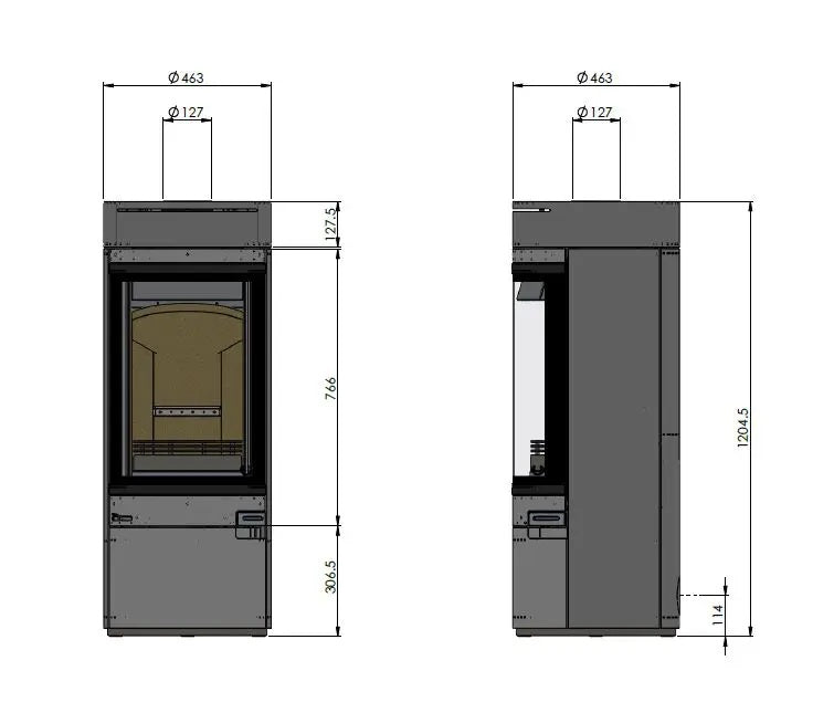 Hunter Halo Radial Wood Burning Stove