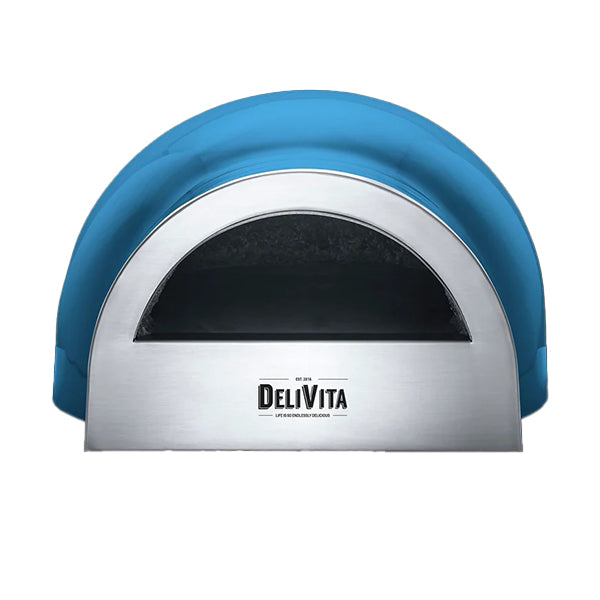 DeliVita Dual Fuel Wood & Gas Fired Oven - Jubilee Blue