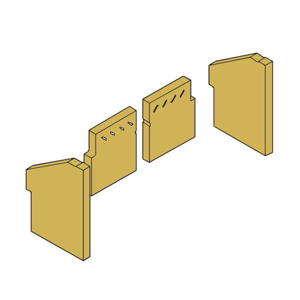 011/KZ029S - Charnwood Arc 7 Firebrick Set
