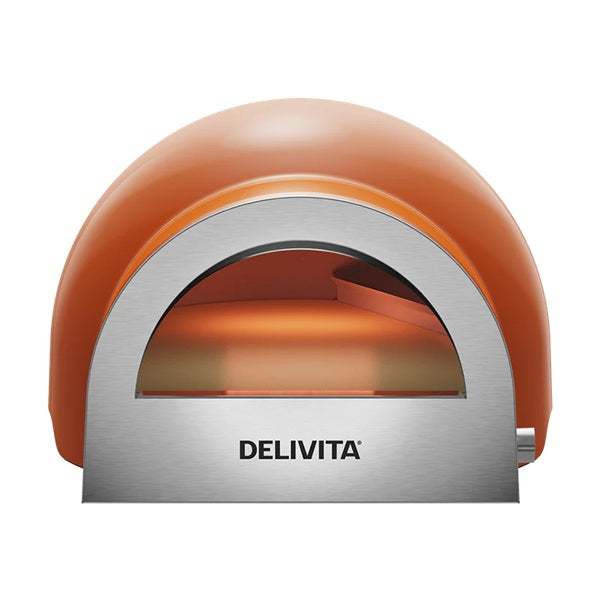 DeliVita Dual Fuel Wood & Gas Fired Oven - Orange Blaze