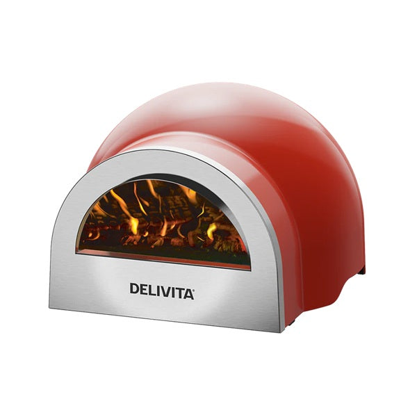 DeliVita Wood Fired Oven - Chilli Red