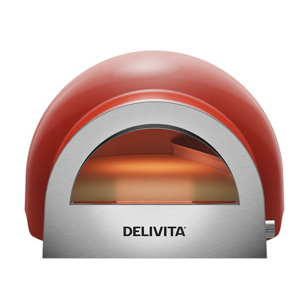 DeliVita Dual Fuel Wood & Gas Fired Oven - Chilli Red