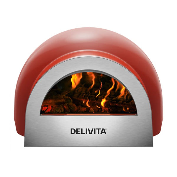 DeliVita Wood Fired Oven - Chilli Red