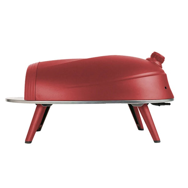 DeliVita Diavolo Gas Fired Pizza Oven Set - Red