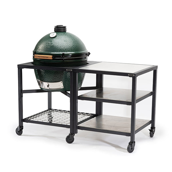 Big Green Egg XL With Modular Nest & Expansion Frame & Stainless Steel Shelves