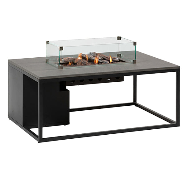 Pacific Lifestyle Cosiloft 120 Lounge Table Gas Fire Pit - Black & Grey