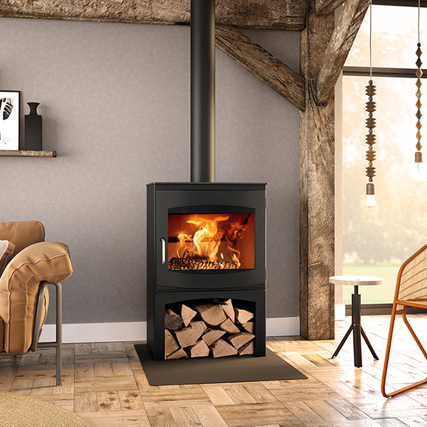 Dik Geurts Ivar 10 H20 Log Store Wood Burning Boiler Stove - Stove Supermarket