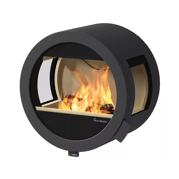 Nordpeis Me Wood Burning Stove With Side Glass