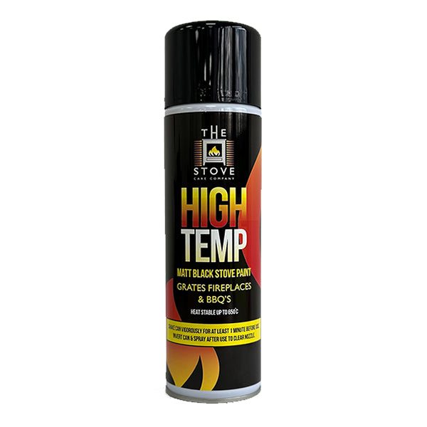 High Temperature Stove Paint 450ml - Matt Black - Stove Supermarket