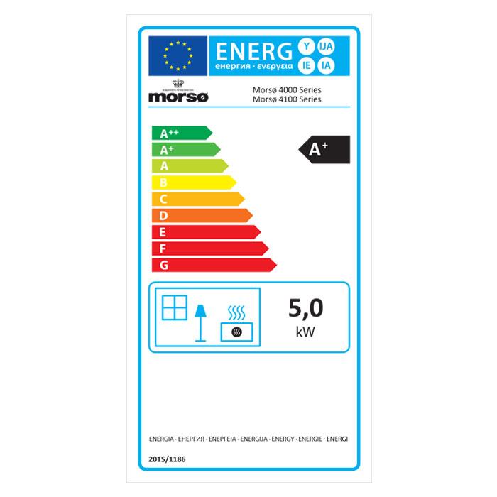 Morsø 4043 Convector Wood Burning Stove - Energy Label