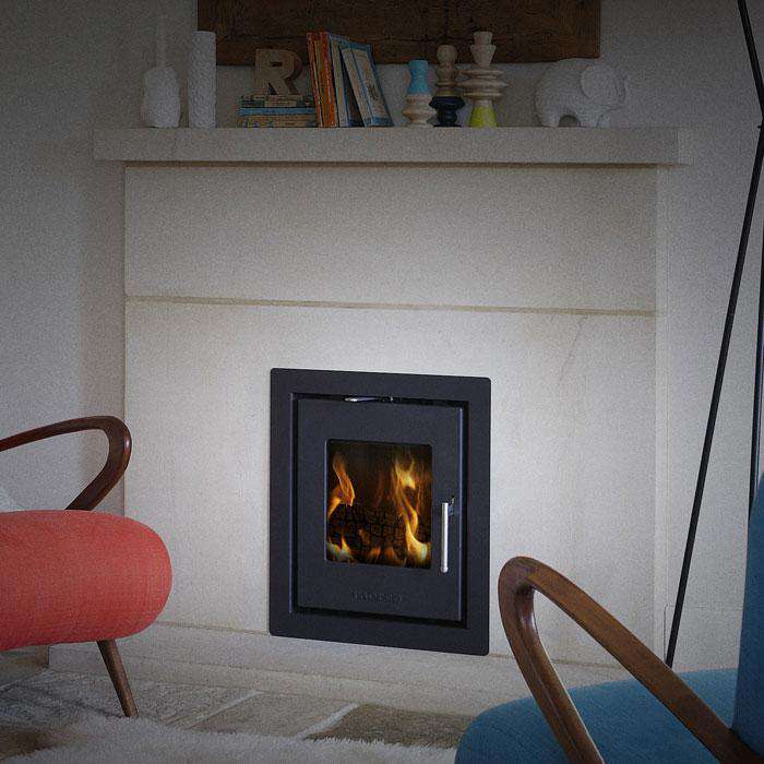Morsø S-81 Inset Multi Fuel / Wood Burning Stove - Four-sided Frame