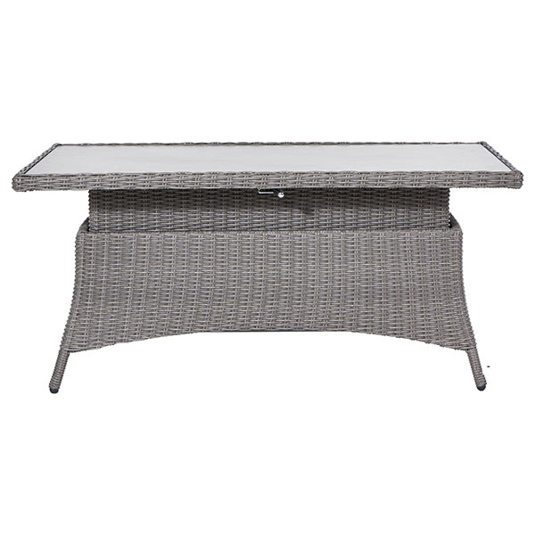 Pacific Lifestyle Slate Grey Barbados Corner Set Long Left with Ceramic Top