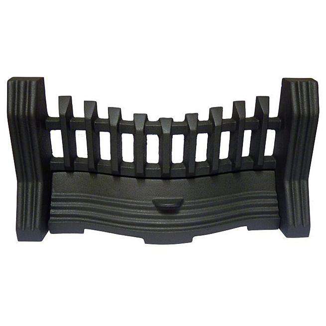 16" AuraHome VG Premium Cast Iron Castle Fret Fire Front, Matt Black