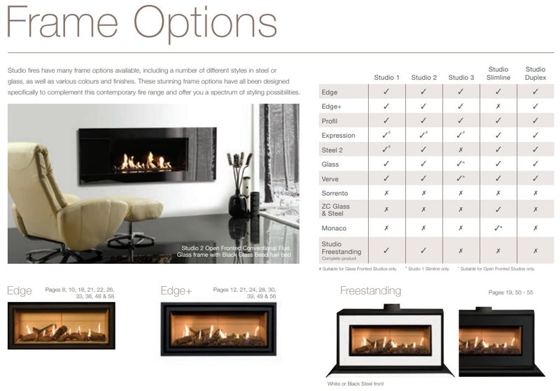 Gazco Studio 1 Glass Fronted Conventional Flue Gas Fire