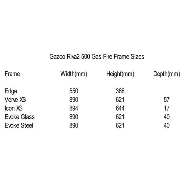 Gazco Riva2 500 Conventional Flue Gas Fires - Stove Supermarket