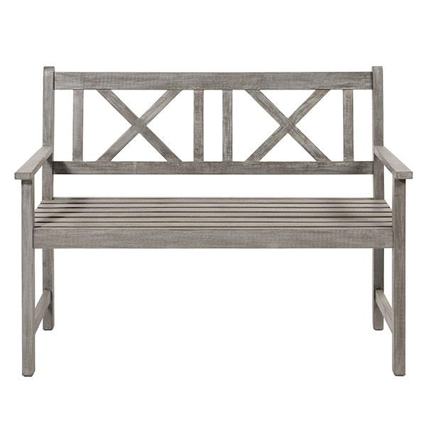Pacific Lifestyle Cambridge Antique Grey 3 Seater Wood Bench - Stove Supermarket