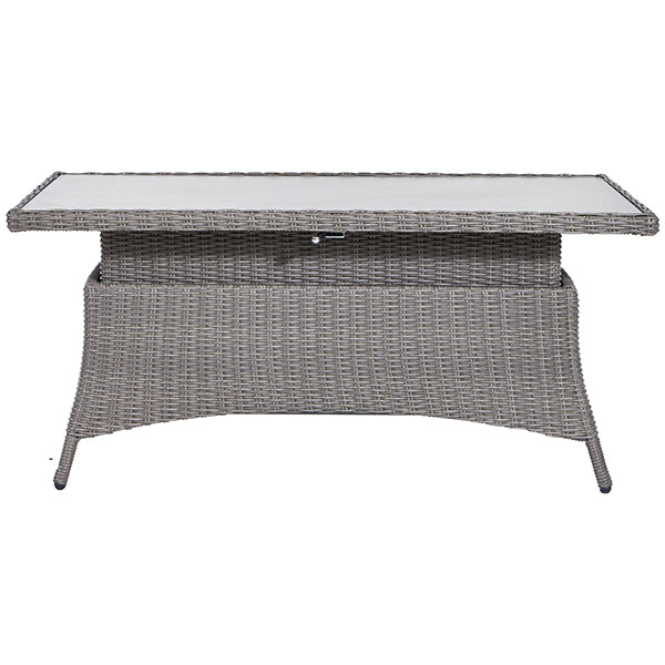 Pacific Lifestyle Slate Grey Barbados Corner Set Long Right with Ceramic Top