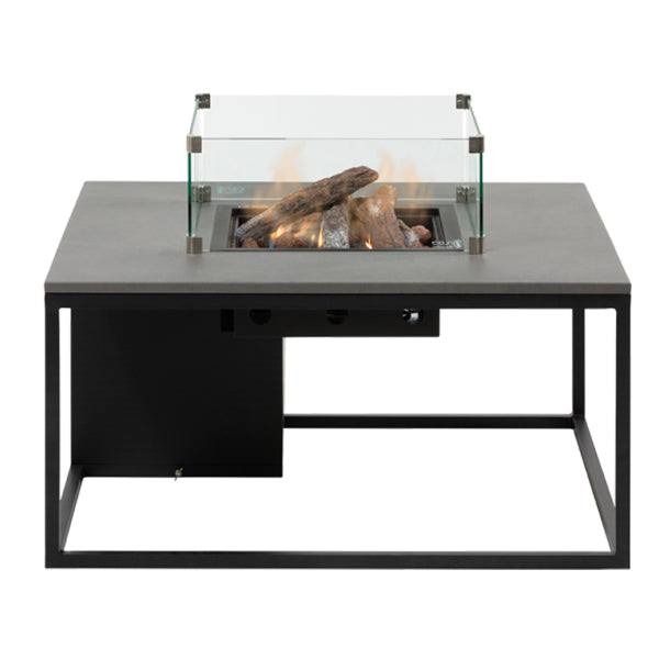 Pacific Lifestyle Cosiloft 100 Lounge Table Gas Fire Pit - Black & Grey - Stove Supermarket