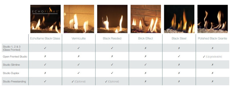 Gazco Studio 1 Glass Fronted Conventional Flue Gas Fire